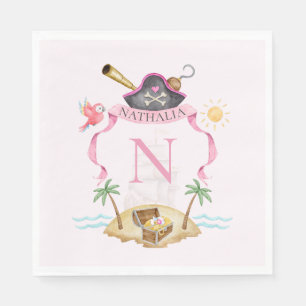 Serviette En Papier Pirate Crest