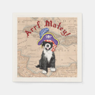 Serviette En Papier Pirate de chien d'eau portugaise