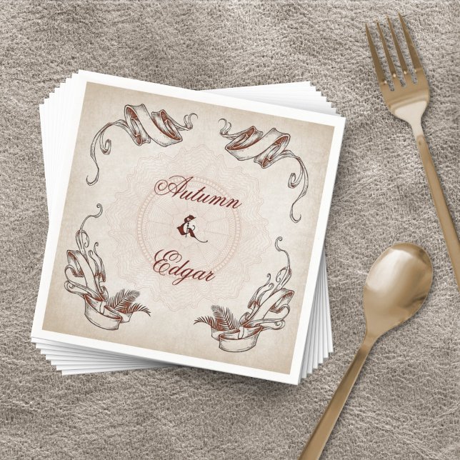 Serviette En Papier Pirate Treasure Mariage (Créateur téléchargé)