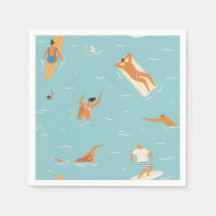 Piscine d'été serviettes