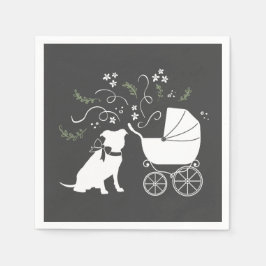 Serviette En Papier Pit Bull Chien Baby shower Genre Neutre Pitbull