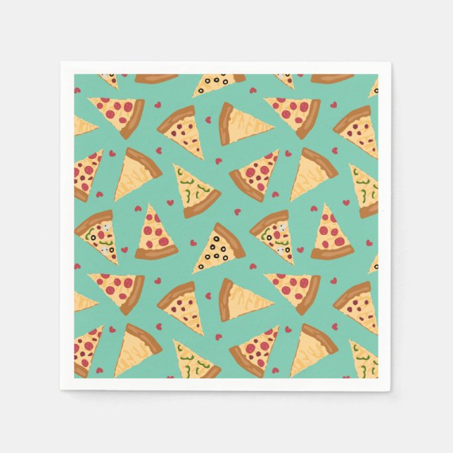Serviette En Papier Pizza (Devant)