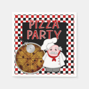 Serviette En Papier Pizza Cocktails en papier-à-papier serviettes