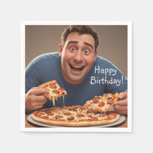 Serviette En Papier Pizza Man