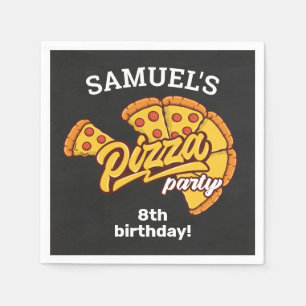 Serviette En Papier Pizza Palace Personnalisé Anniversaire Fête, N'I