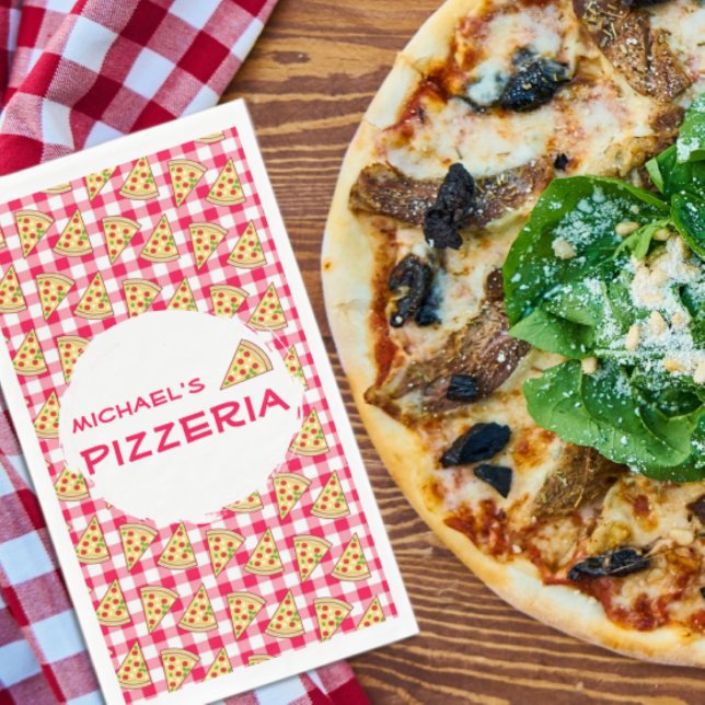 Serviette En Papier Pizza Party Kids Birthday (Créateur téléchargé)