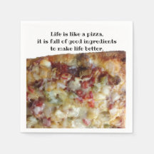 PIzza photo serviette décontractée