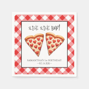 Serviette En Papier Pizza Pizza Party serviettes en tranches fines