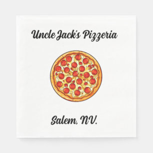 Serviette En Papier Pizzeria personnalisée