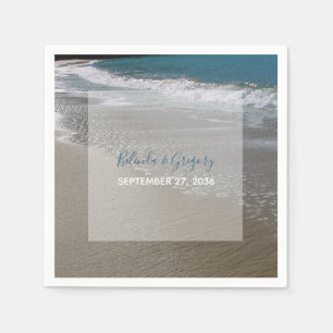 Serviette En Papier Plage balnéaire & Mariage de sable