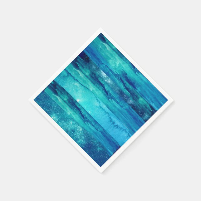 Serviette En Papier Plage bleu marine mer marine chic marine (Coin)