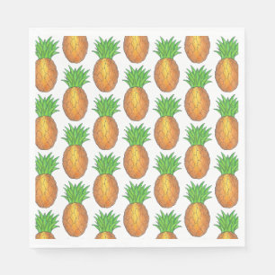 Serviette En Papier Plage d'ananas tropicale Hawaiian Island Imprimer