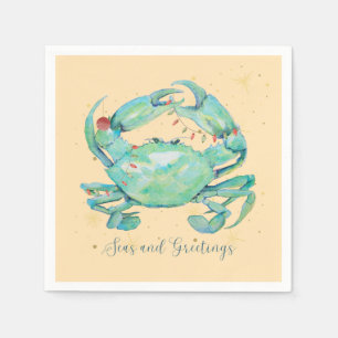 Serviette En Papier Plage du Crabe de Noël