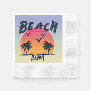 Serviette En Papier Plage/littoral/tropical/hawaïen