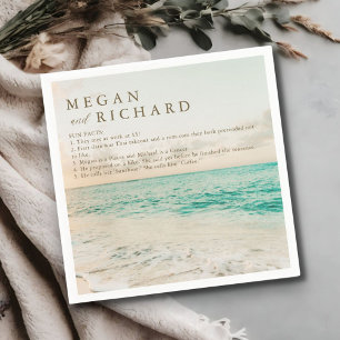 Serviette En Papier Plage Mariage Fun Facts À propos du couple