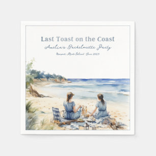 Serviette En Papier Plage Pique-nique Bachelorette Dernier Toast sur l
