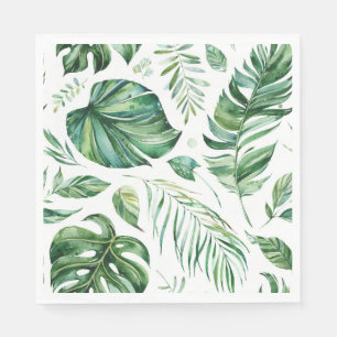Serviette En Papier Plage tropicale