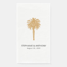Plage tropicale Gold Palm Tree Destination Mariage