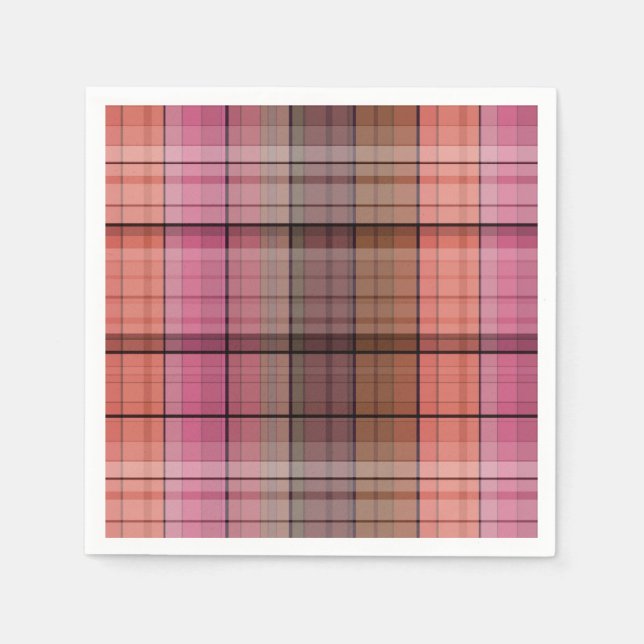 Serviette En Papier Plaid (Devant)