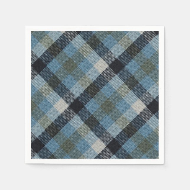 Serviette En Papier Plaid (Devant)