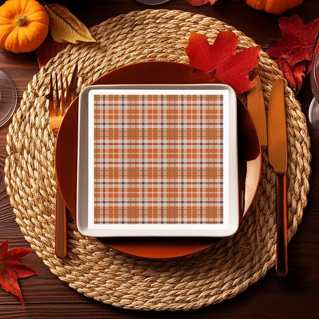 Serviette En Papier Plaid automne (Créateur téléchargé)
