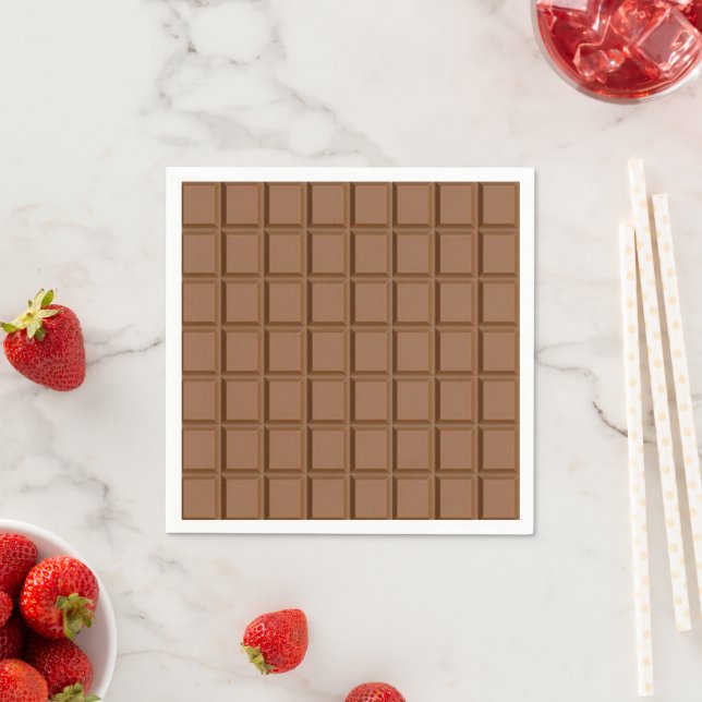Serviette En Papier Plaisir de l'amateur de chocolat (En situation)