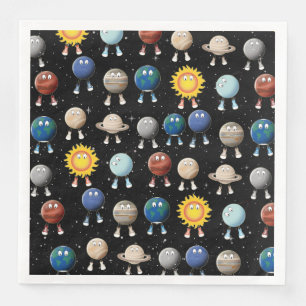 Serviette En Papier Planètes et système solaire