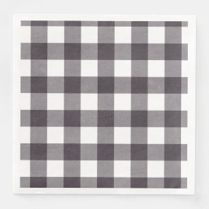 Serviette En Papier Plantation de buffles noirs et blancs