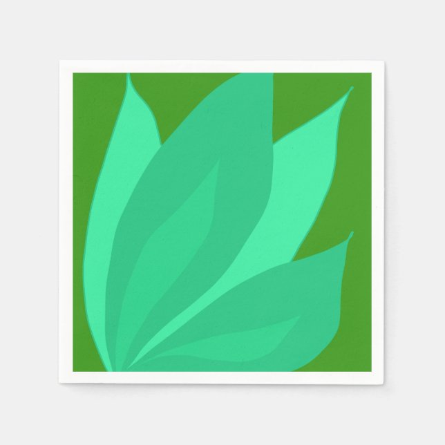 Serviette En Papier Plante vert (Devant)