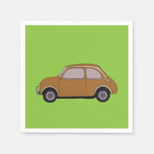 Serviette En Papier Plaque en papier rétro pour voiture classique