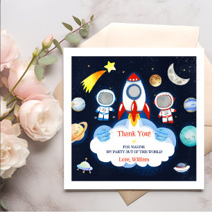 Serviette En Papier Plaques de papier de Rocket Planètes de l'espace e