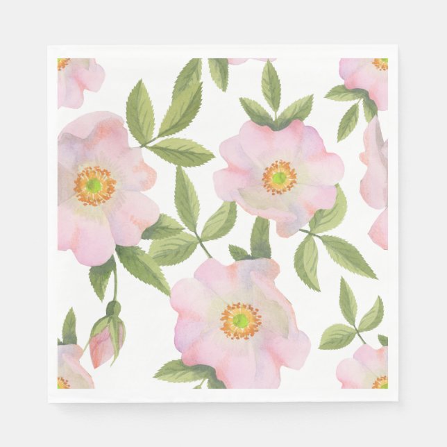 Serviette En Papier Plaques de pique-nique - Rosehip (Devant)