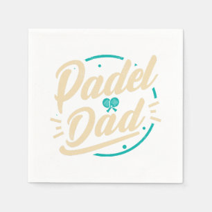 Serviette En Papier Plate-forme de Padel Dad Tennis Paddleball Padel 