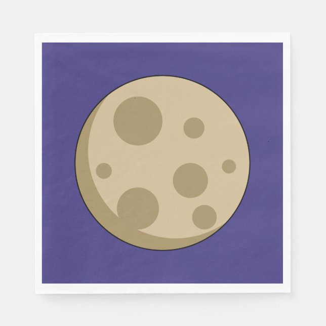 Serviette En Papier Pleine lune (Devant)