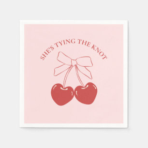 Serviette En Papier Plier le noeud rose Coquette Papier serviettes