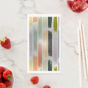 Serviette En Papier Pluie de couleurs 5