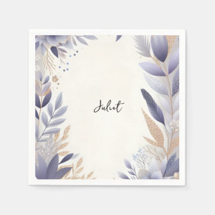 Serviette En Papier Plum Automne Été Lavande Sauge Baby Shower de Mari
