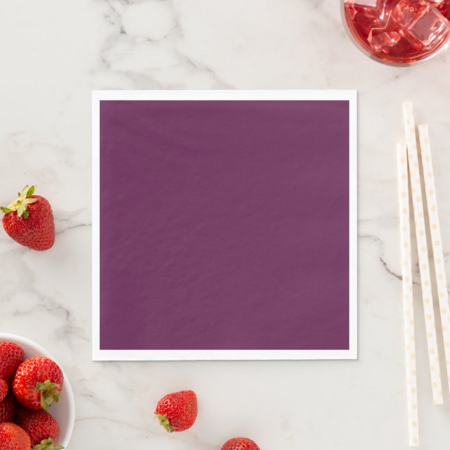 Serviette En Papier Plum Purple (En situation)
