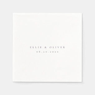 Serviette En Papier Plum Purple Boho Mariage Cocktail moderne