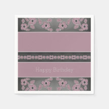 Plum Rose Floral