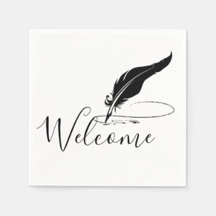 Serviette En Papier Plume personnalisée