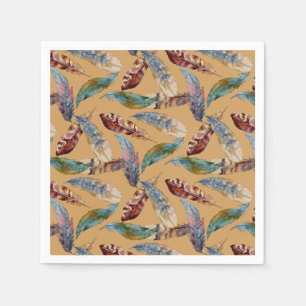 Serviette En Papier Plumes qui tombent