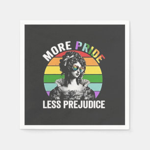 Serviette En Papier Plus de fierté moins de préjugé LGBT Mois Gay prid