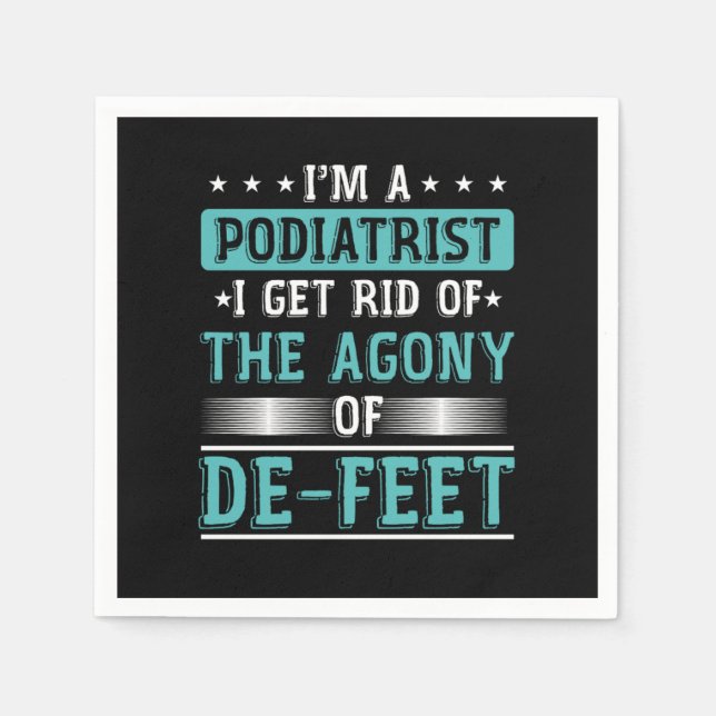 Serviette En Papier Podiatry Student Medical Podiatric Poison (Devant)
