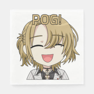 Serviette En Papier Pog! Chibi Napkins - Luca Kaneshiro Fanart