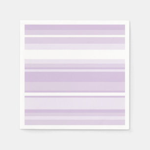 Serviette En Papier Poignée rayures violettes