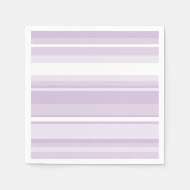 Serviette En Papier Poignée rayures violettes (Devant)