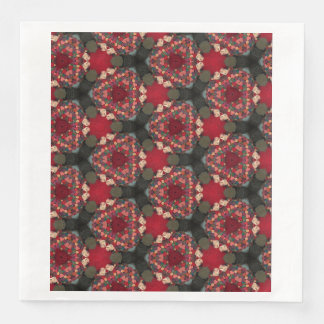 Serviette En Papier Poinsettia Trifecta Dessin Abstrait