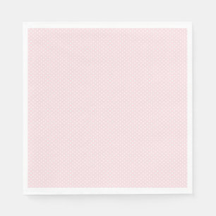 Serviette En Papier Point mini-pochette rose pâle et blanc