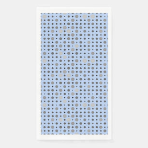 Serviette En Papier Pointe Polka 01.Gray Lblue BG